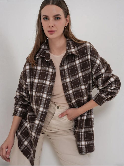 Camisa de flanela regular fit bdart - Kiabi Camisa de flanela regular fit bdart - Kiabi