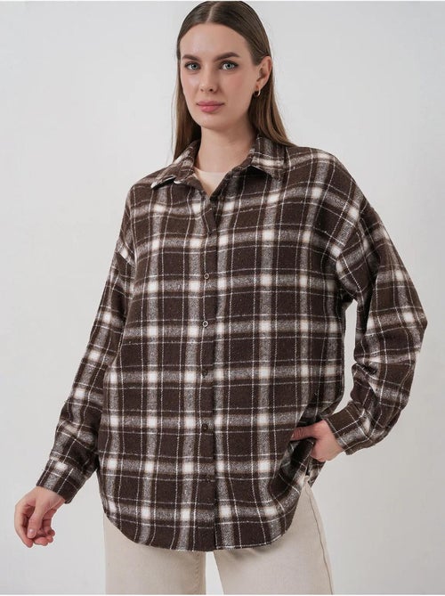 Camisa de flanela regular fit bdart - Kiabi Camisa de flanela regular fit bdart - Kiabi