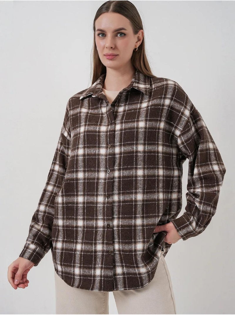 Camisa de flanela regular fit bdart Castanho-avelã - Kiabi