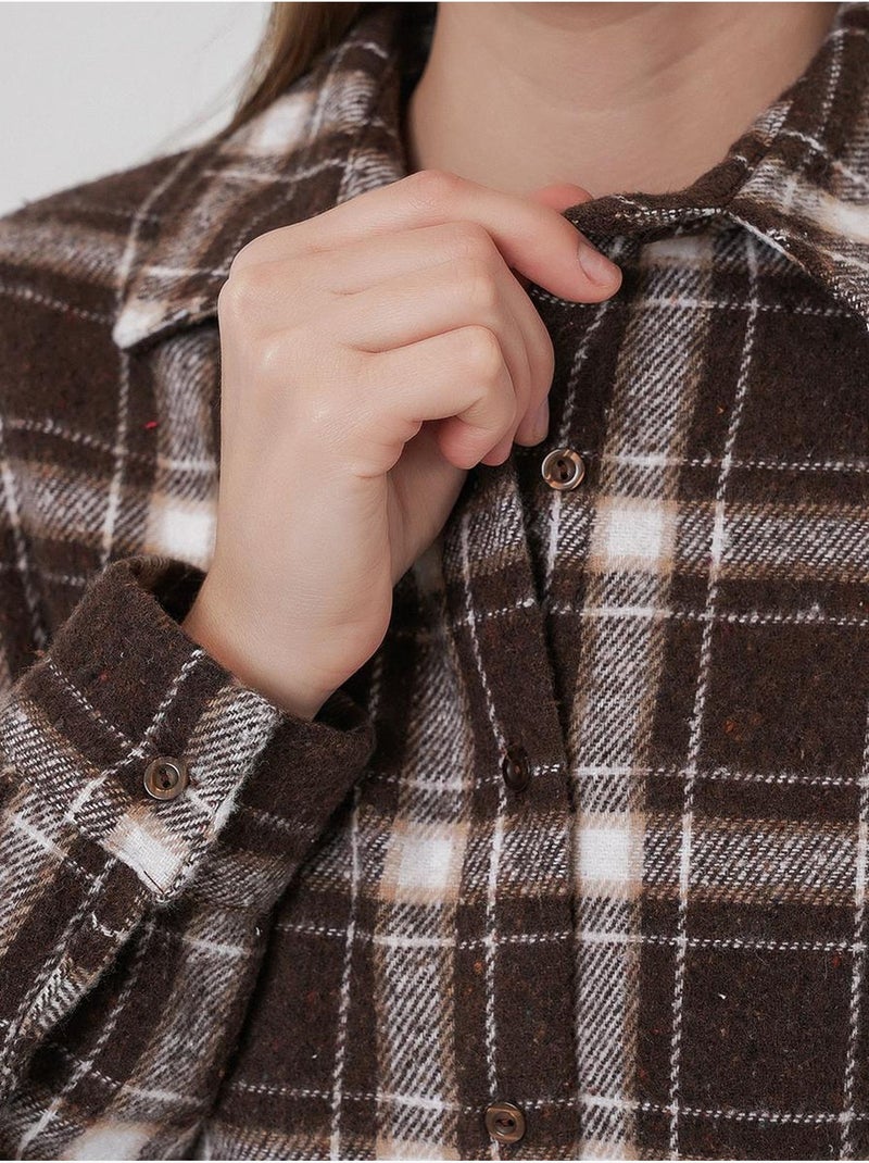 Camisa de flanela regular fit bdart Castanho-avelã - Kiabi