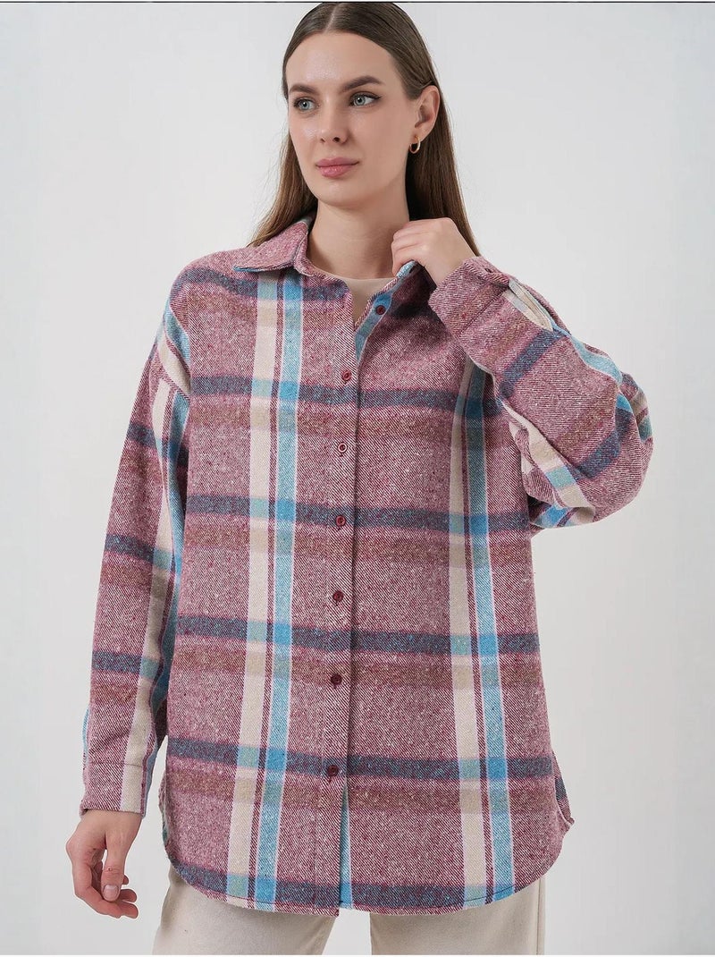 Camisa de flanela regular fit bdart Malva - Kiabi