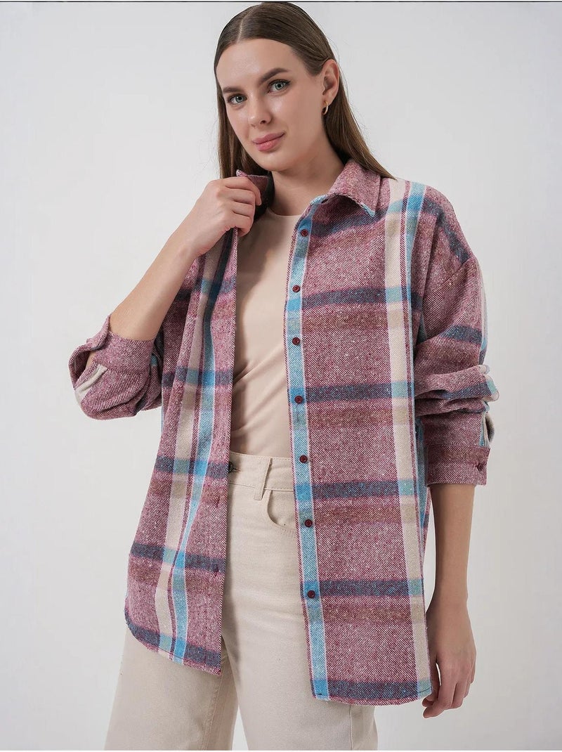 Camisa de flanela regular fit bdart Malva - Kiabi