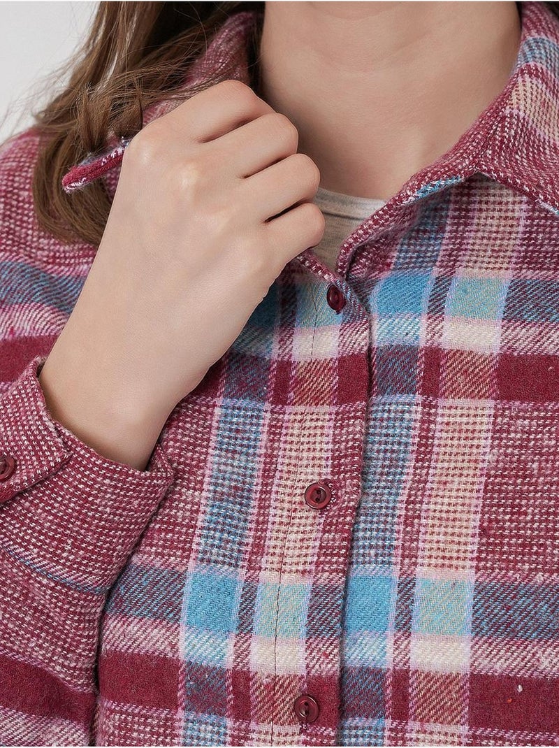 Camisa de flanela regular fit bdart Roxo berinjela - Kiabi