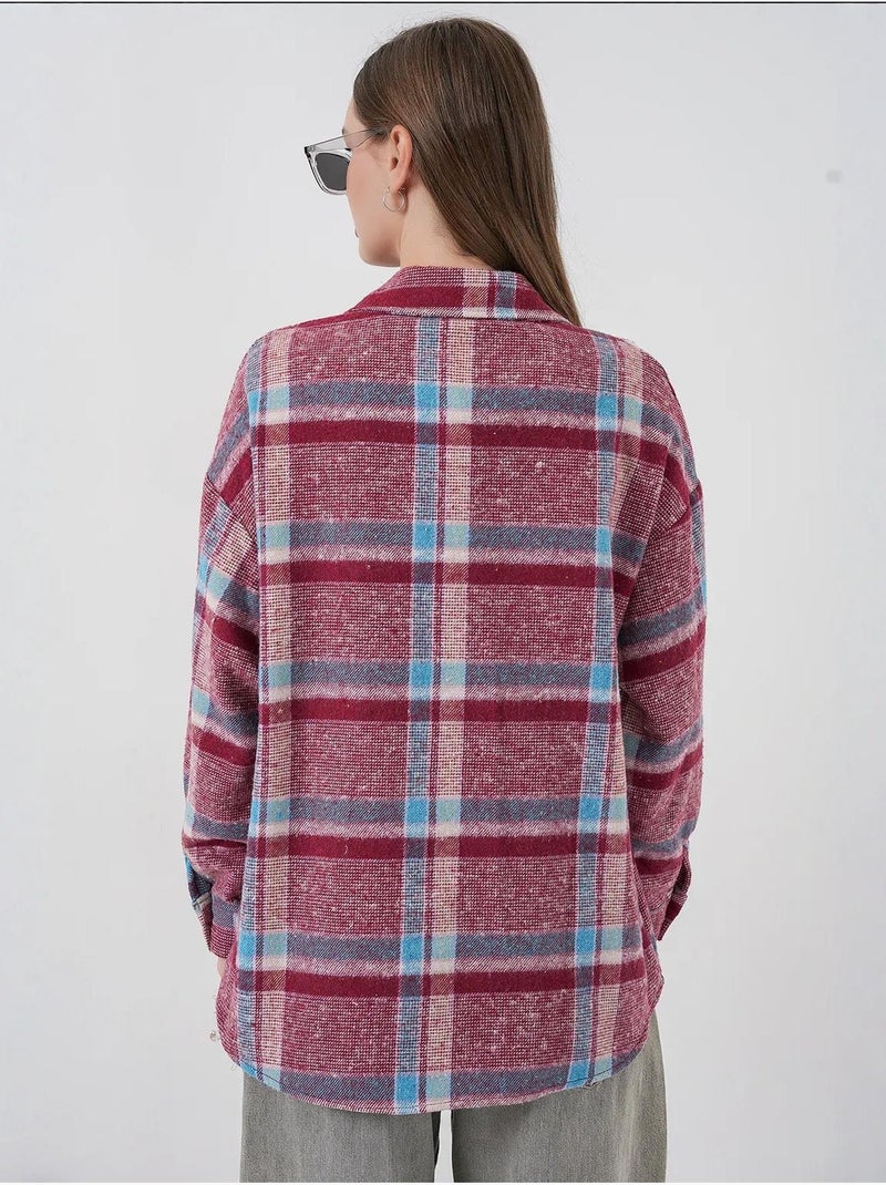 Camisa de flanela regular fit bdart Roxo berinjela - Kiabi
