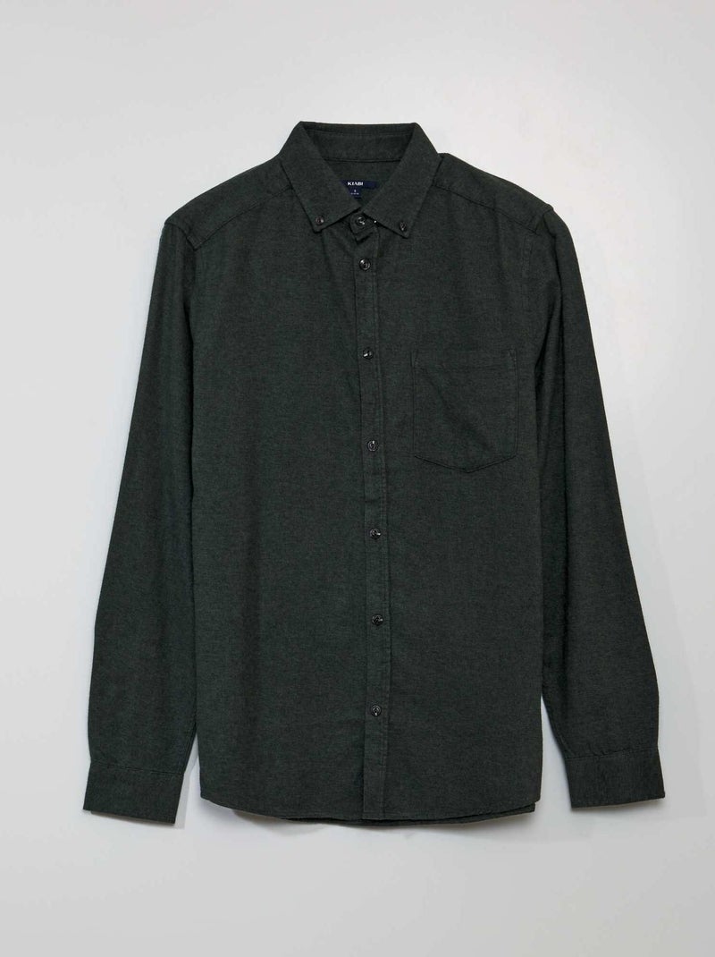 Camisa de flanela VERDE - Kiabi