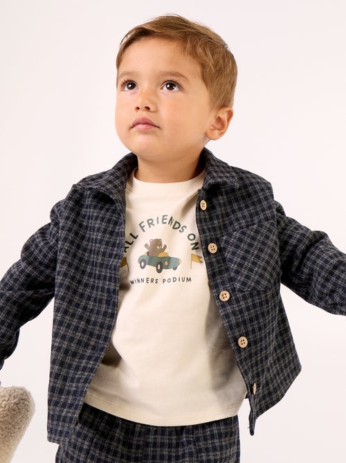 Camisa de flanela xadrez - Kiabi Camisa de flanela xadrez - Kiabi