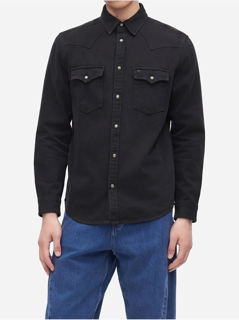 Camisa de ganga - tommy jeans Preto - Kiabi