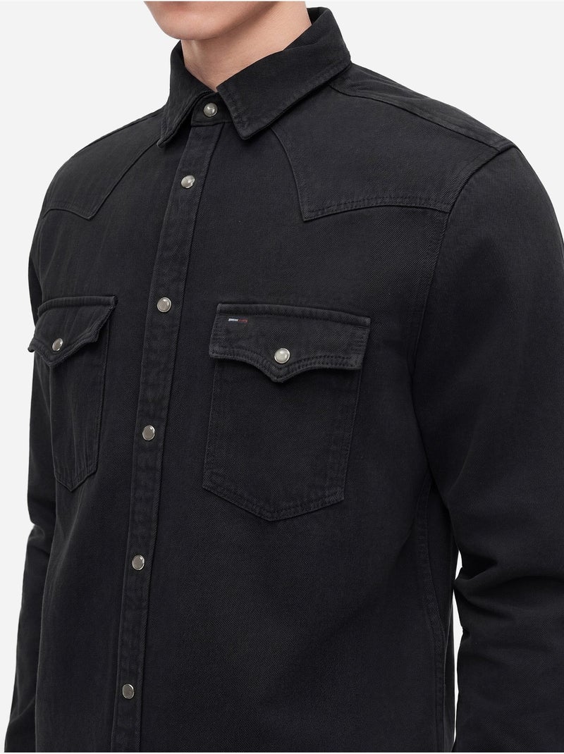 Camisa de ganga - tommy jeans Preto - Kiabi