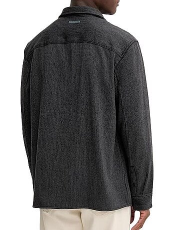 Camisa de Ganga Azul para Homem Calvin Klein Jeans com Riscas