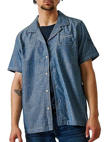 Camisa de Ganga Azul para Homem Kaporal DILON