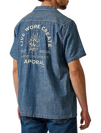 Camisa de Ganga Azul para Homem Kaporal DILON