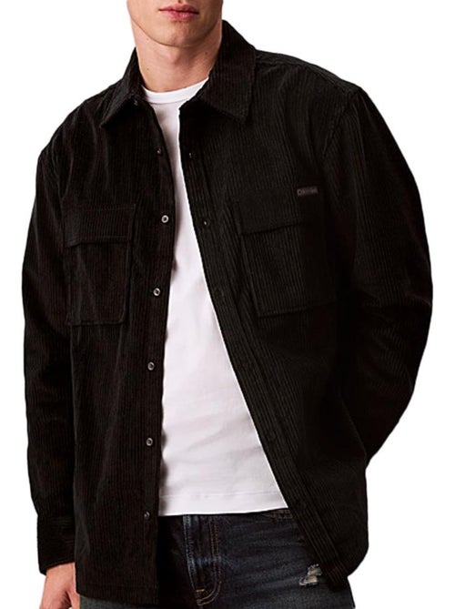 Camisa de Ganga Calvin Klein Jeans para Homem com Bolso - Kiabi Camisa de Ganga Calvin Klein Jeans para Homem com Bolso - Kiabi