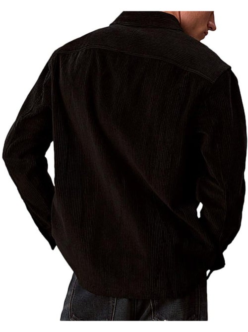 Camisa de Ganga Calvin Klein Jeans para Homem com Bolso - Kiabi Camisa de Ganga Calvin Klein Jeans para Homem com Bolso - Kiabi