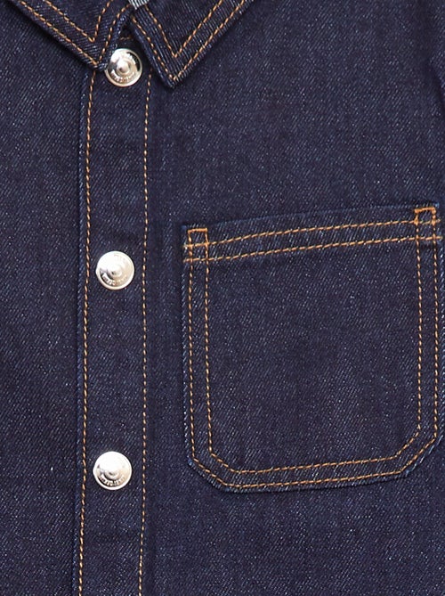 Camisa de ganga de manga curta - Kiabi