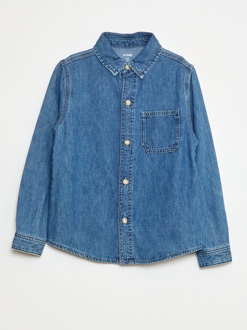 Camisa de ganga em jeans - Kiabi