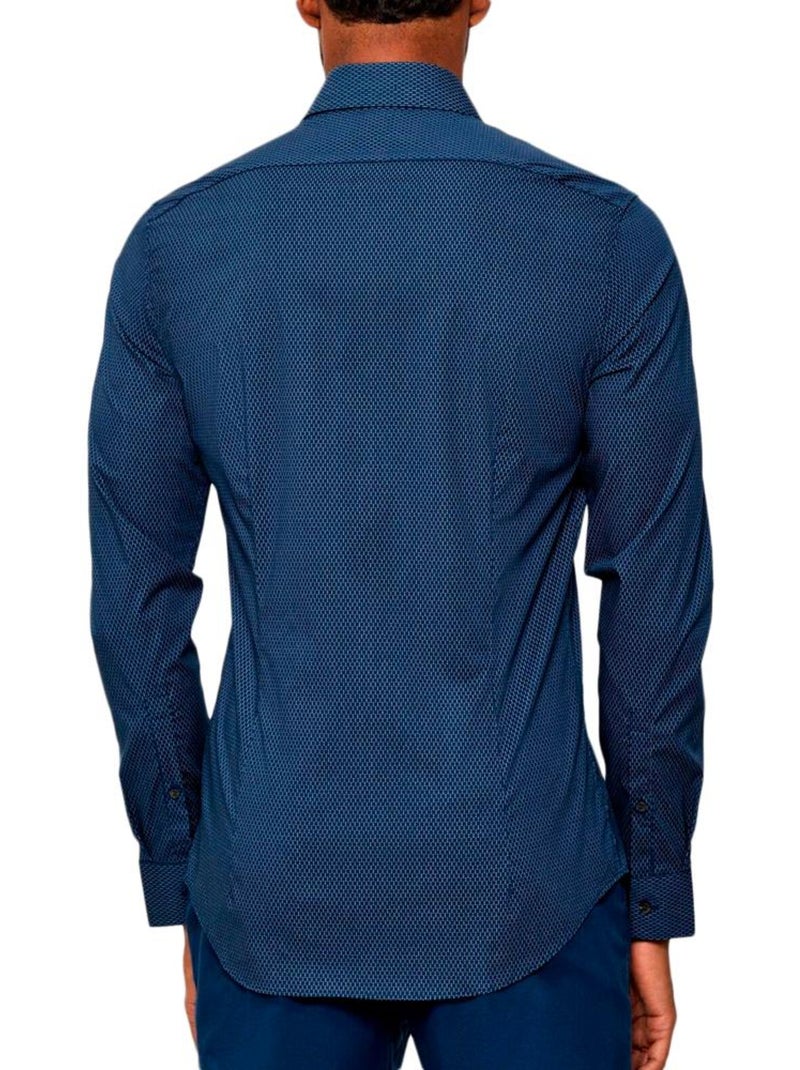Camisa de Ganga Masculina Calvin Klein Jeans LV019EU041 Azul-marinho - Kiabi