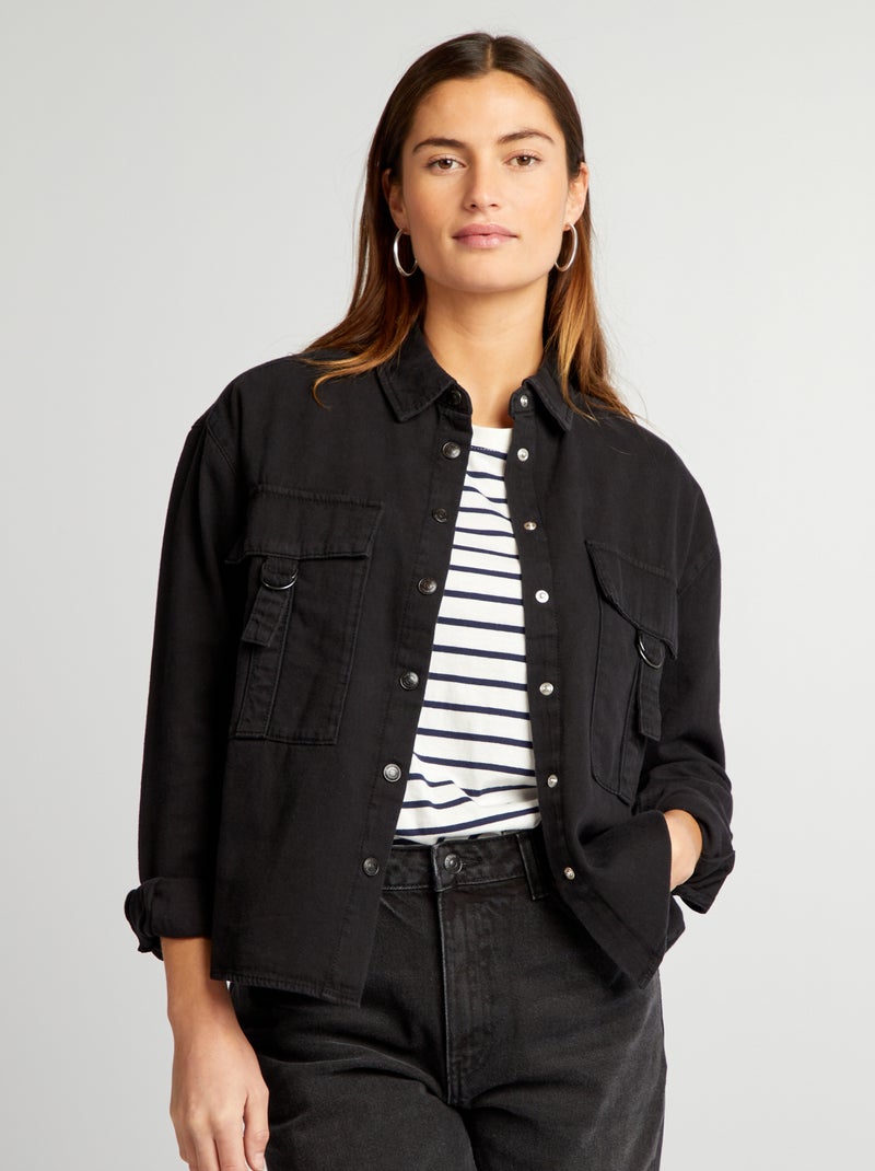 Camisa de ganga PRETO - Kiabi
