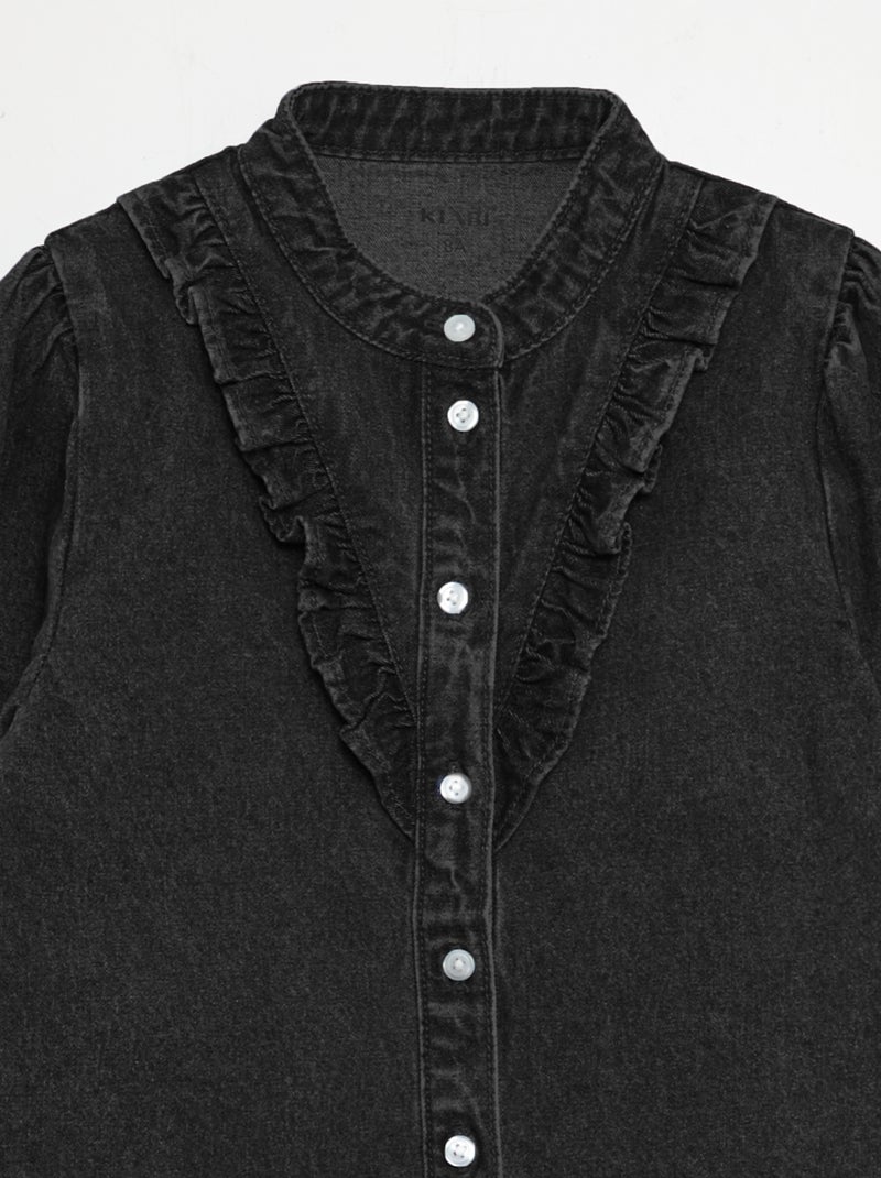 Camisa de ganga PRETO - Kiabi