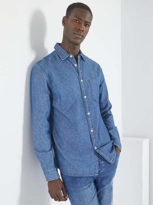 Camisa de ganga regular - Kiabi