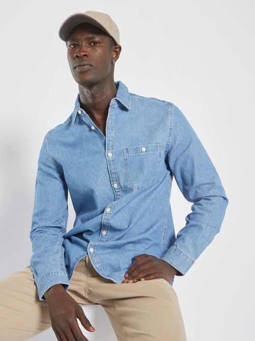 Camisa de ganga regular - Kiabi