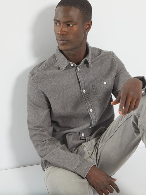 Camisa de ganga regular - Kiabi