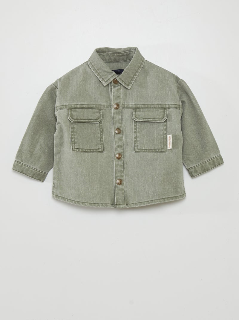 Camisa de ganga VERDE - Kiabi