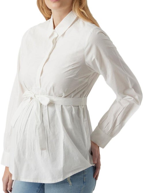 Camisa de Grávida Branca Mamalicious Leticia - Kiabi Camisa de Grávida Branca Mamalicious Leticia - Kiabi