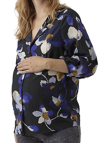 Camisa de Grávida Vero Moda com Padrões Pretos