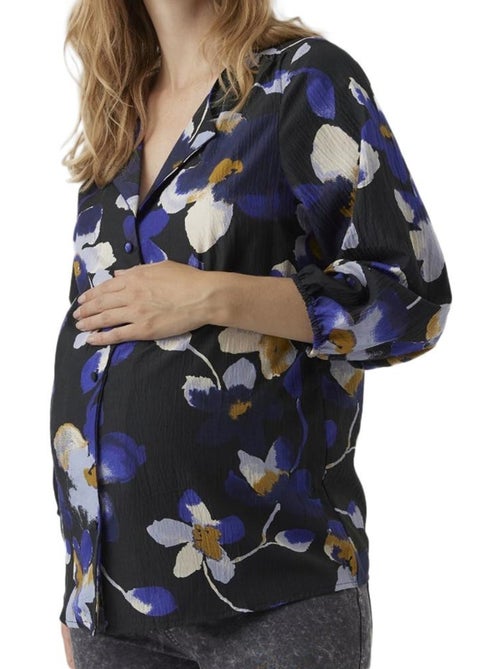 Camisa de grávida vero moda com padrões pretos - Kiabi Camisa de grávida vero moda com padrões pretos - Kiabi
