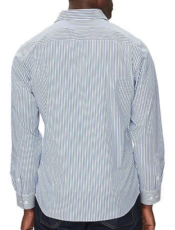 Camisa de Homem Calvin Klein Jeans Poplin com Riscas Azuis