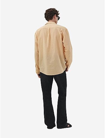 Camisa de homem em popelina de algodão de corte normal giesto