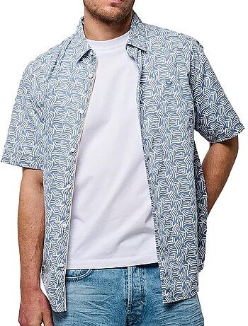 Camisa de Homem Kaporal BAHIA Azul/Branco