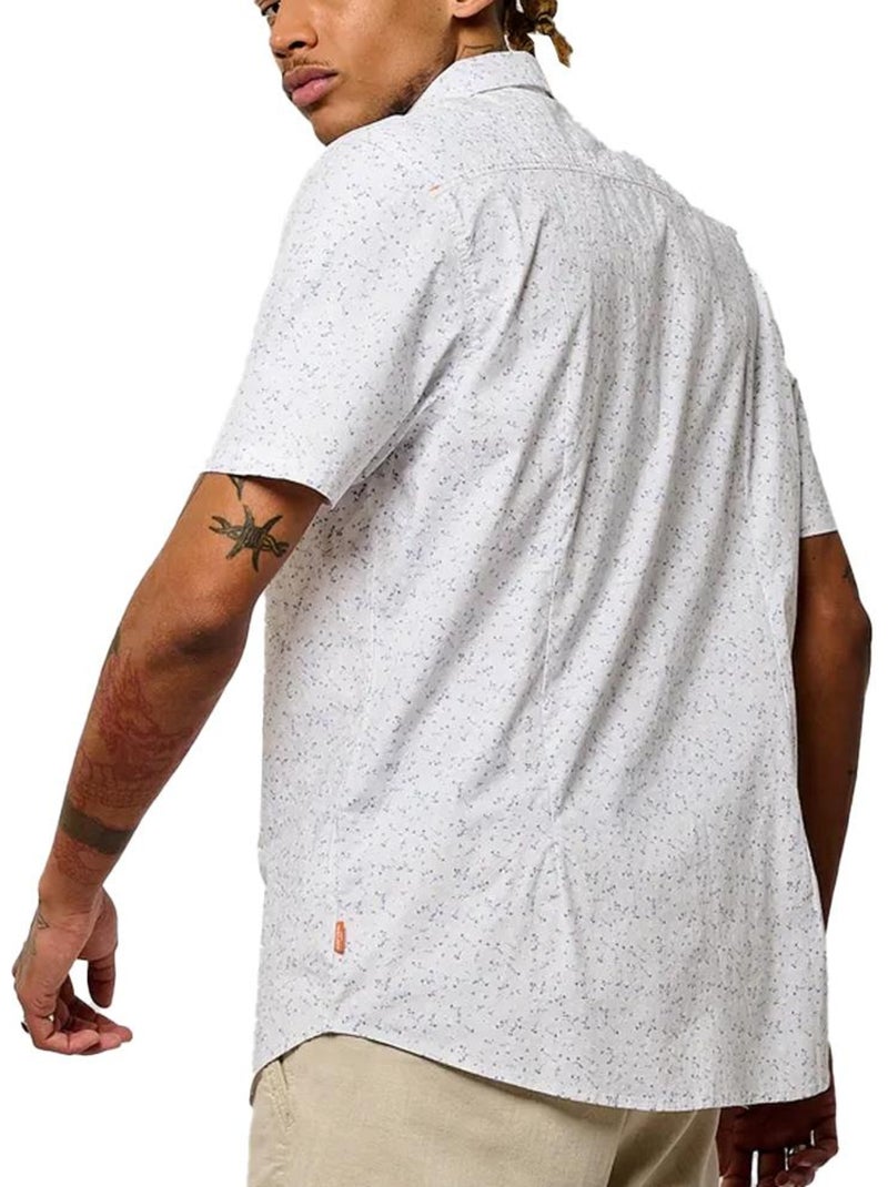 Camisa de homem kaporal bey branca/azul Branco - Kiabi