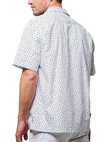 Camisa de Homem Kaporal BLOCK Branca/Azul-Marinho