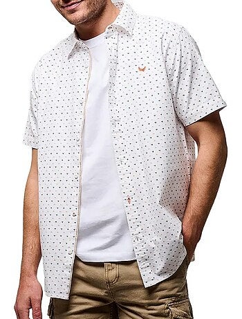 Camisa de Homem Kaporal BOBS Branca/Laranja