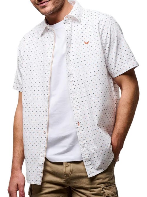 Camisa de homem kaporal bobs branca/laranja - Kiabi Camisa de homem kaporal bobs branca/laranja - Kiabi