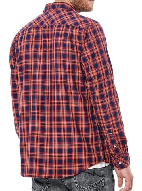 Camisa de Homem Kaporal CORY Vermelho/Azul-Marinho - Kiabi Camisa de Homem Kaporal CORY Vermelho/Azul-Marinho - Kiabi