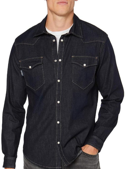 Camisa de Homem Kaporal DIEGO Azul Marinho - Kiabi Camisa de Homem Kaporal DIEGO Azul Marinho - Kiabi