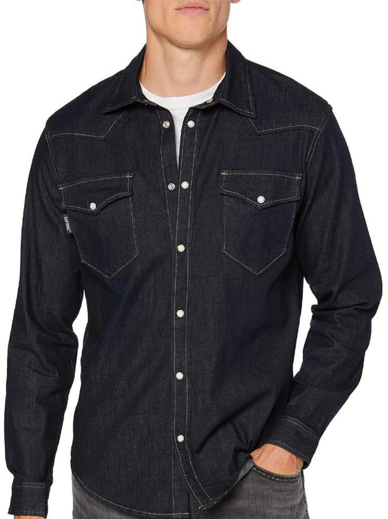 Camisa de Homem Kaporal DIEGO Azul Marinho Azul-jeans - Kiabi