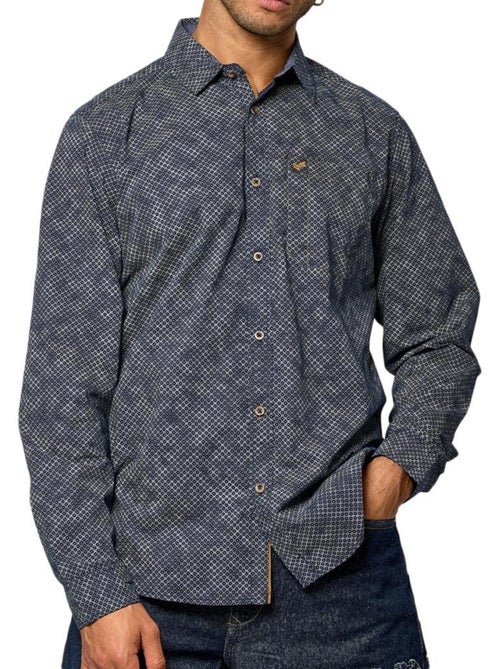 Camisa de Homem Kaporal KROFT Azul-Marinho - Kiabi Camisa de Homem Kaporal KROFT Azul-Marinho - Kiabi