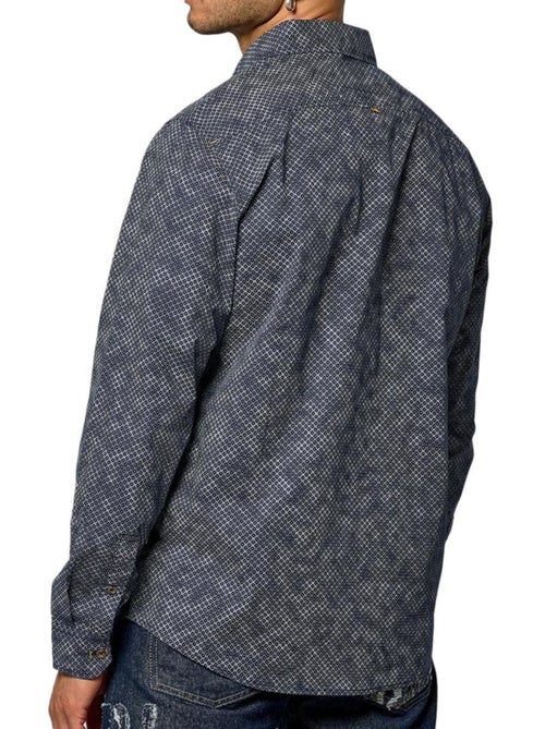 Camisa de Homem Kaporal KROFT Azul-Marinho - Kiabi Camisa de Homem Kaporal KROFT Azul-Marinho - Kiabi