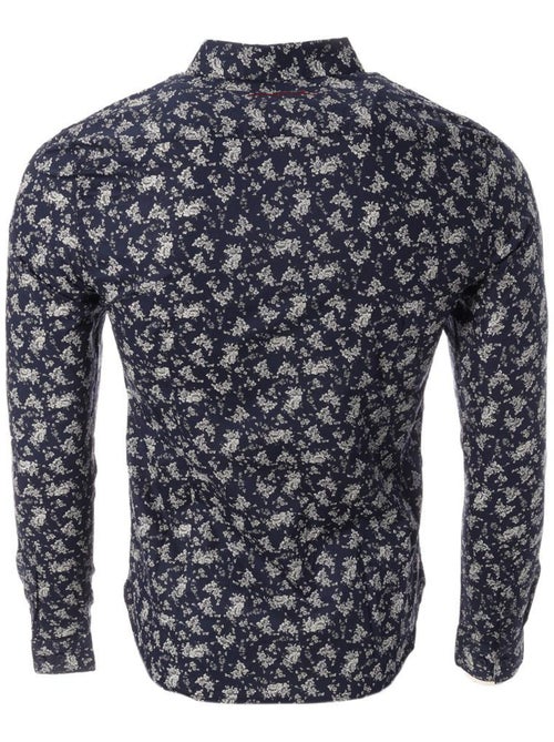 Camisa de Homem Teddy Smith Carton com Padrão Marinho - Kiabi Camisa de Homem Teddy Smith Carton com Padrão Marinho - Kiabi