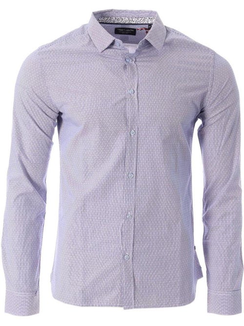 Camisa de Homem Teddy Smith Carton Ml Branca/Azul-Marinho às Riscas - Kiabi Camisa de Homem Teddy Smith Carton Ml Branca/Azul-Marinho às Riscas - Kiabi