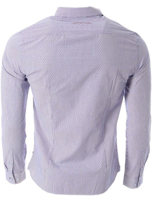 Camisa de Homem Teddy Smith Carton Ml Branca/Azul-Marinho às Riscas - Kiabi Camisa de Homem Teddy Smith Carton Ml Branca/Azul-Marinho às Riscas - Kiabi