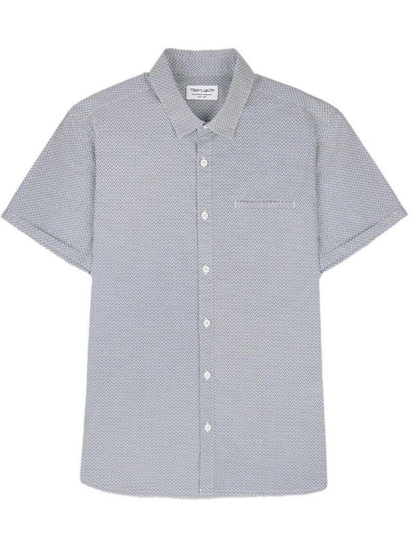 Camisa de Homem Teddy Smith Cut Azul com Padrões 10711556D Azul - Kiabi