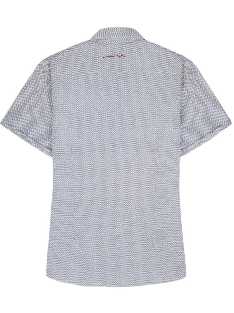 Camisa de Homem Teddy Smith Cut Azul com Padrões 10711556D Azul - Kiabi