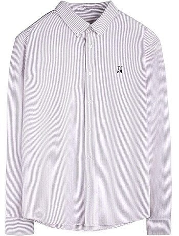 Camisa de Homem Teddy Smith Stanley com Riscas Cor-de-Rosa