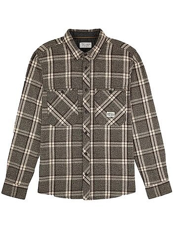 Camisa Xadrez Cinzenta para Homem Teddy Smith 10716621D