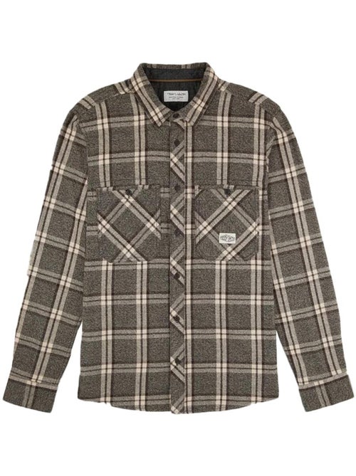 Camisa de Homem Teddy Smith Xadrez Castanha 10716621D - Kiabi Camisa de Homem Teddy Smith Xadrez Castanha 10716621D - Kiabi