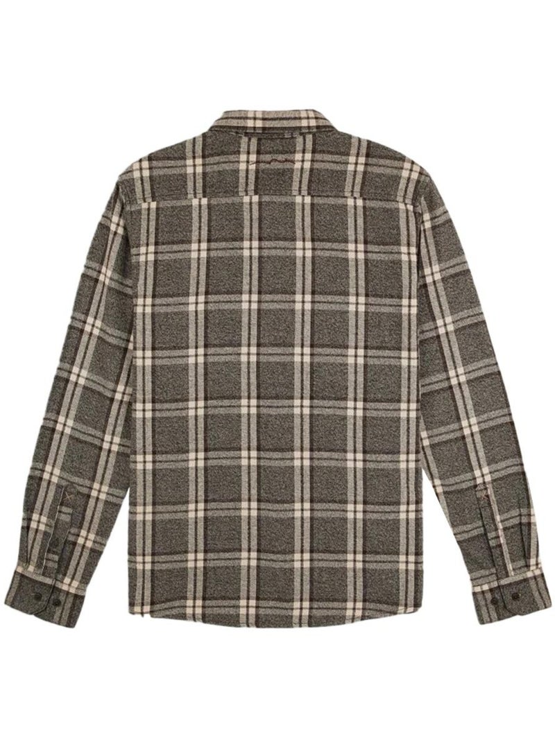 Camisa de Homem Teddy Smith Xadrez Castanha 10716621D Castanho-capuccino - Kiabi